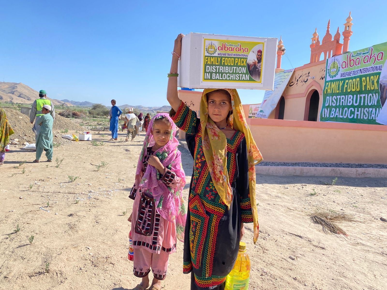 Child at water source